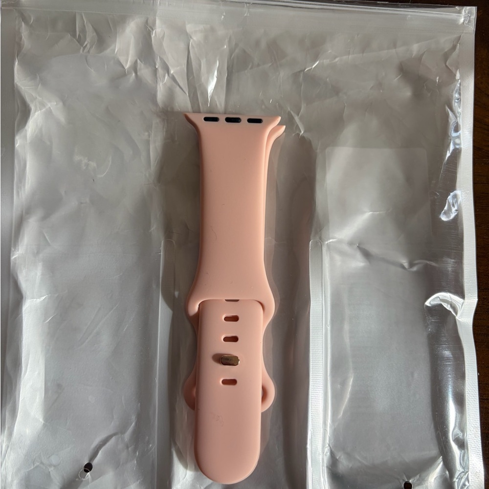Pink Silicone Watch Band